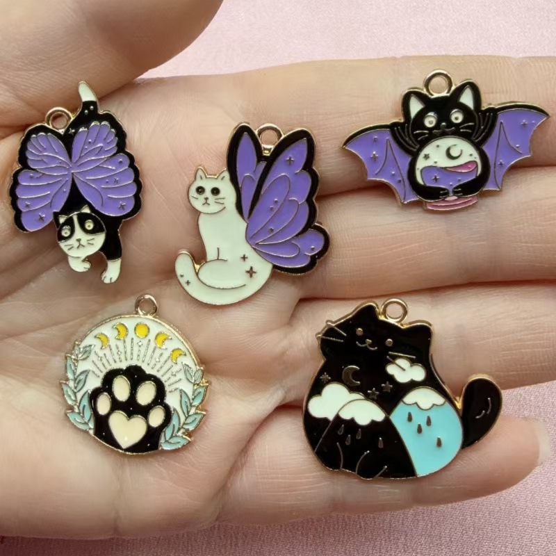 Butterfly Pendant Necklace - 10pcs 나비 고양이 사랑 한국어판 쥬얼리