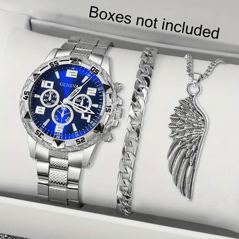 Moments Watches & Jewelry Vaughan Mills - 클래식 미니멀리스트 남성용 시계 장식 세트,