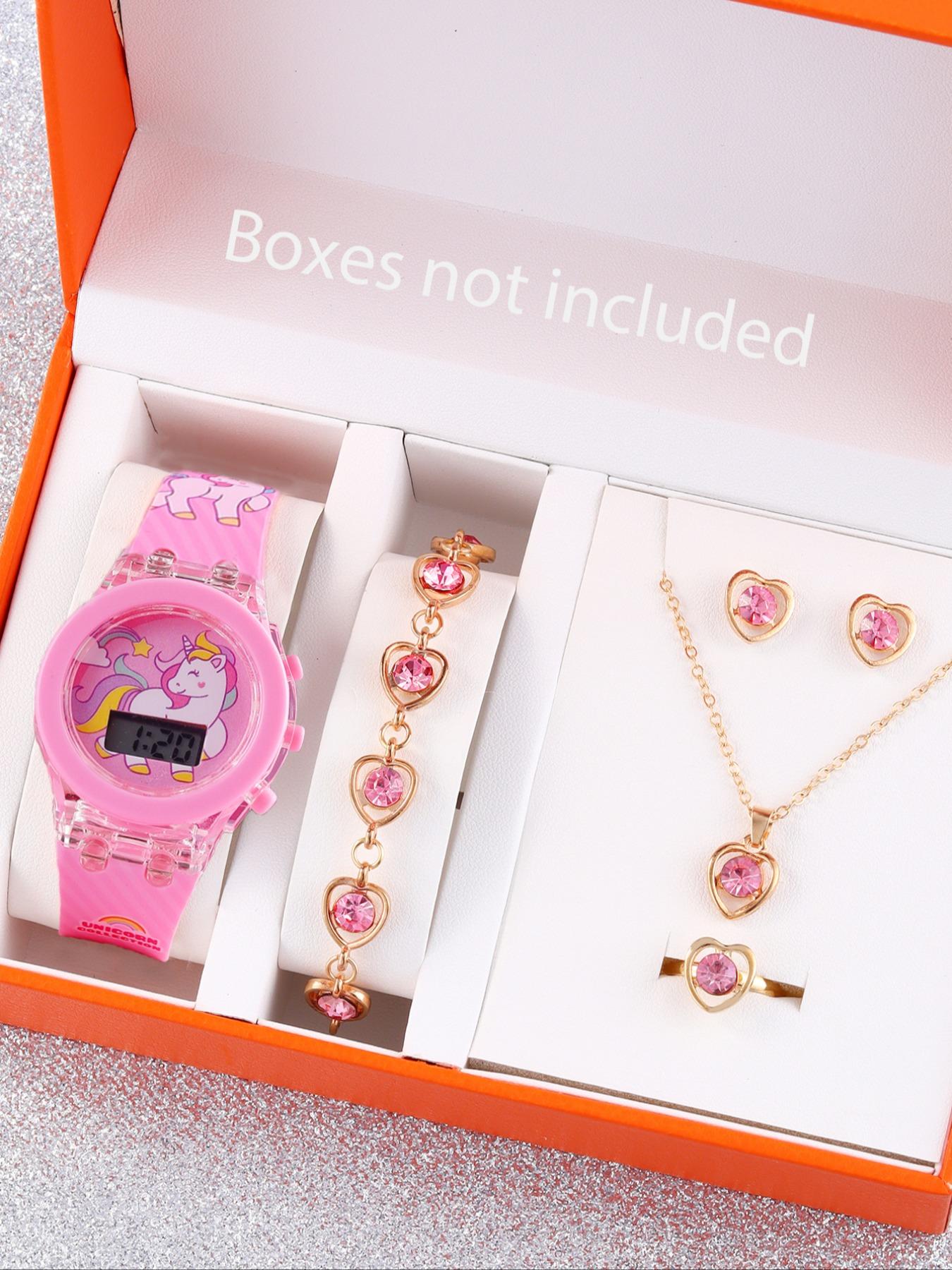 Does Jewelry Include Watches - 유니콘 어린이 전자시계 및 보석 세트,