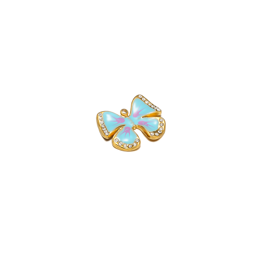 5Pcs 에나멜 나비 매력 스테인레스 스틸 여러 가지  - Butterfly Pendant Necklace 리뷰 및 가격