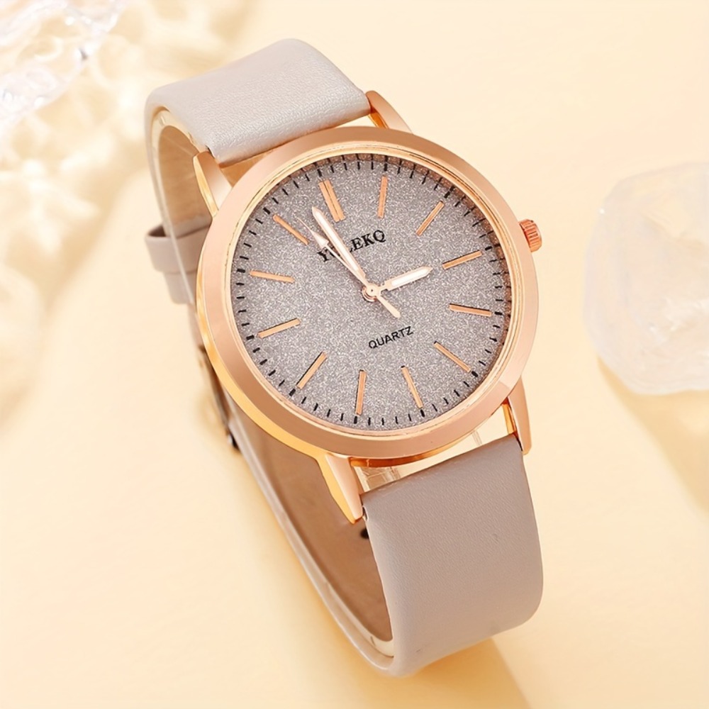 6개의 우아한 미니멀리스트 여성용 쿼츠 시계, 원형 합 - Unique Jewelry Watches 리뷰 및 가격