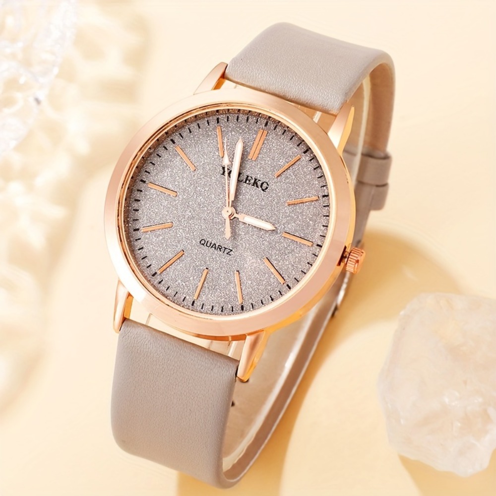 6개의 우아한 미니멀리스트 여성용 쿼츠 시계, 원형 합 - Unique Jewelry Watches 리뷰 및 가격
