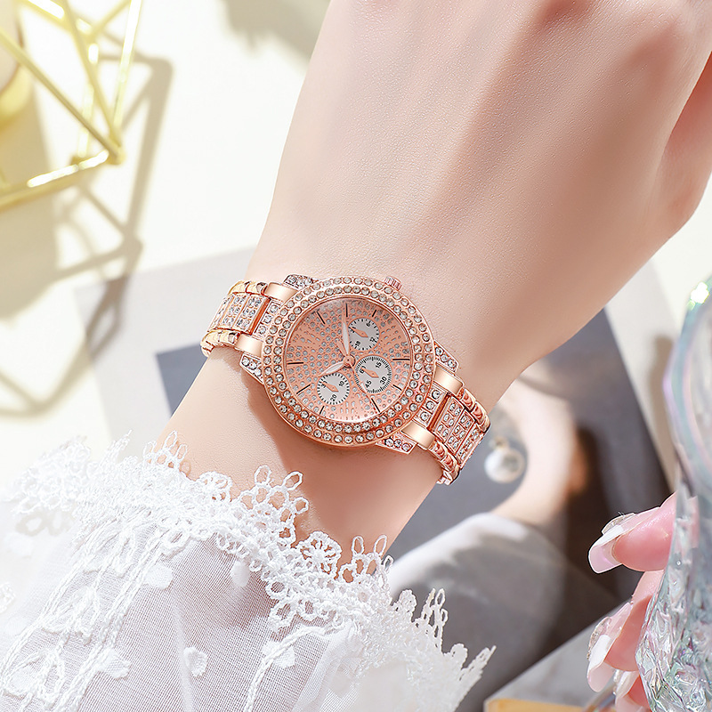 여성용 시계 & 쥬얼리 세트 6종 - 독특한 3눈 디자 - Unique Jewelry Watches 리뷰 및 가격