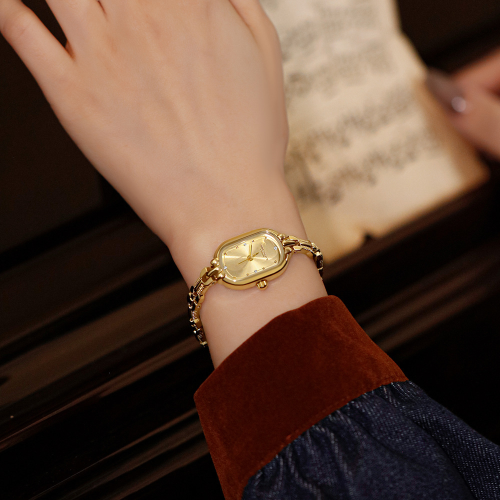 빈티지 팔찌 시계 독특한 일본 운동 방수 타원형 석영  - Unique Jewelry Watches 리뷰 및 가격