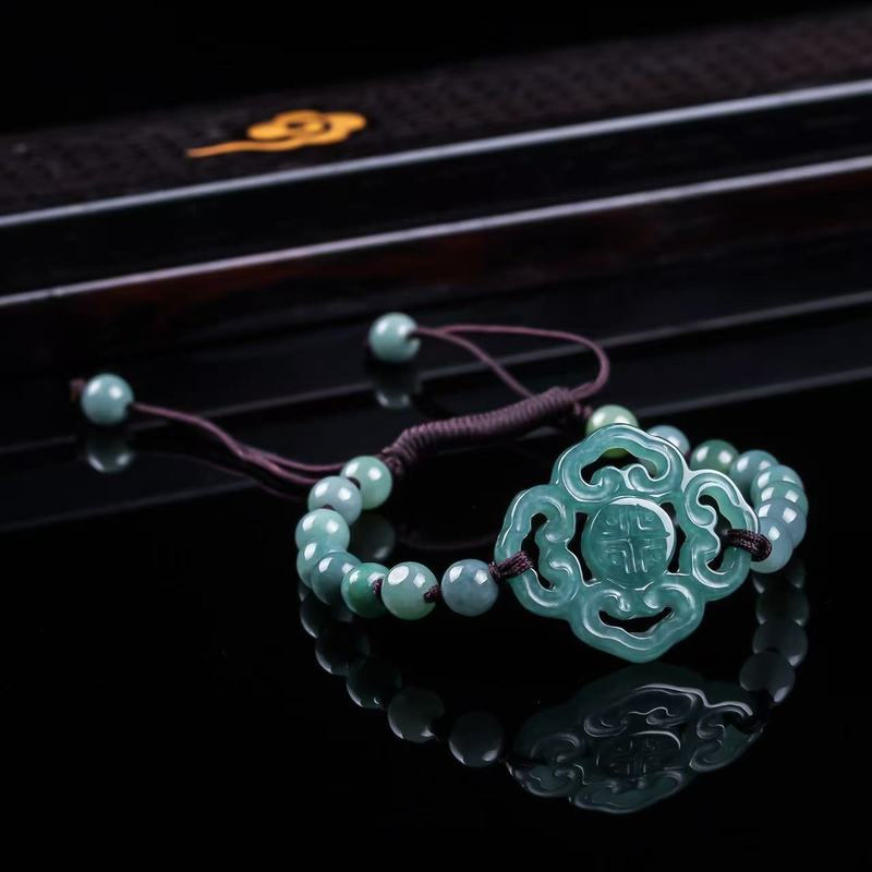 천연 비취 A급 팔찌 오리지널 디자인 세련된 블루 워터 - The Jewelry & Watches 리뷰 및 가격