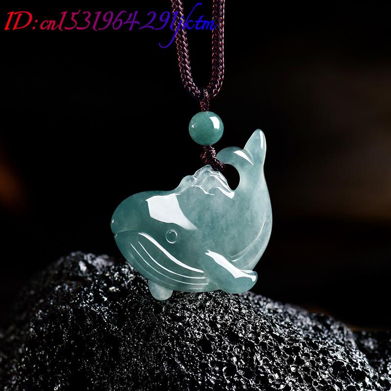 천연 버마산 비취 고래 펜던트 목걸이 액세서리 진짜 옥 - The Jewelry & Watches 리뷰 및 가격