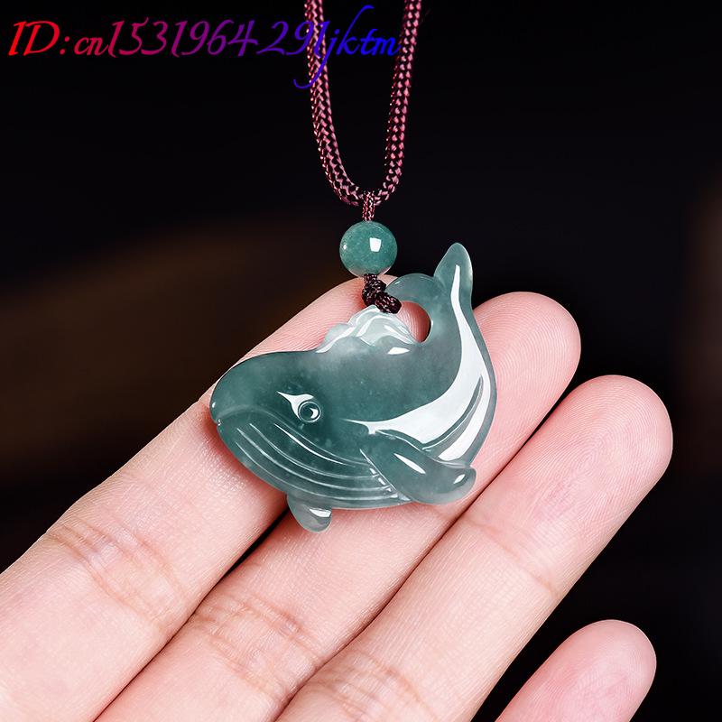 천연 버마산 비취 고래 펜던트 목걸이 액세서리 진짜 옥 - The Jewelry & Watches 리뷰 및 가격