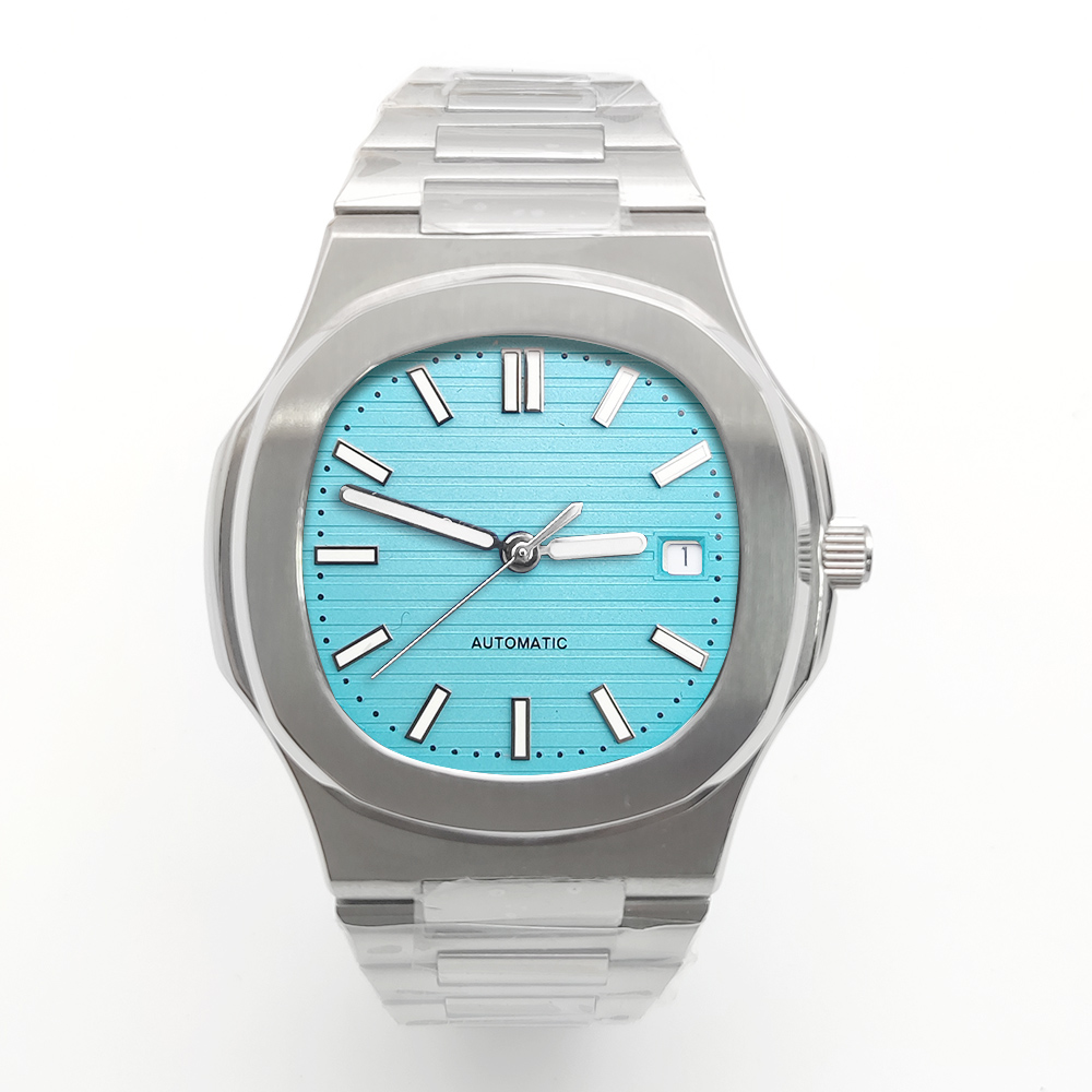 새로운 남성용 시계 기계식 40mm 시계 8215 무브 - Patek Philippe Watch Nautilus 리뷰 및 가격