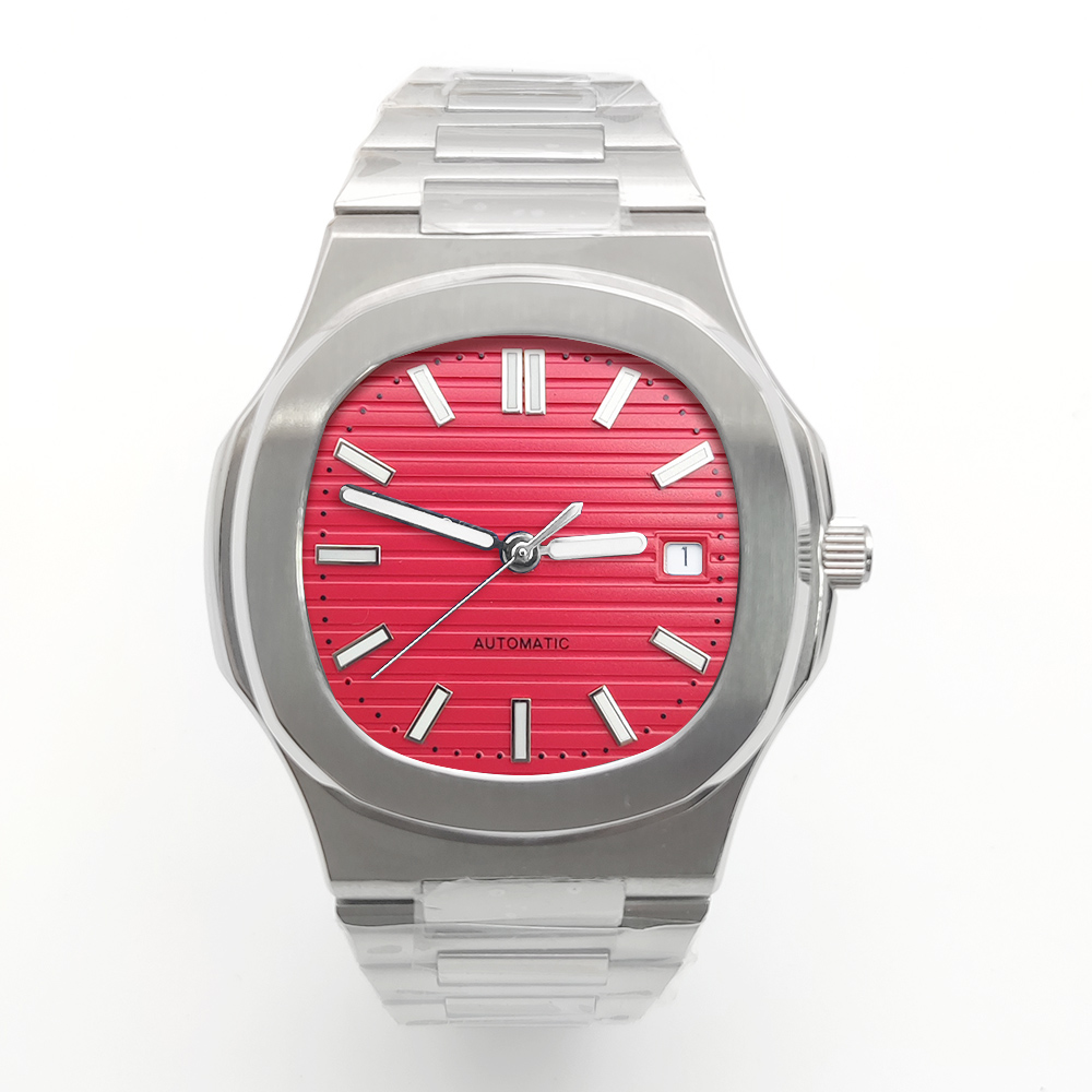 새로운 남성용 시계 기계식 40mm 시계 8215 무브 - Patek Philippe Watch Nautilus 리뷰 및 가격