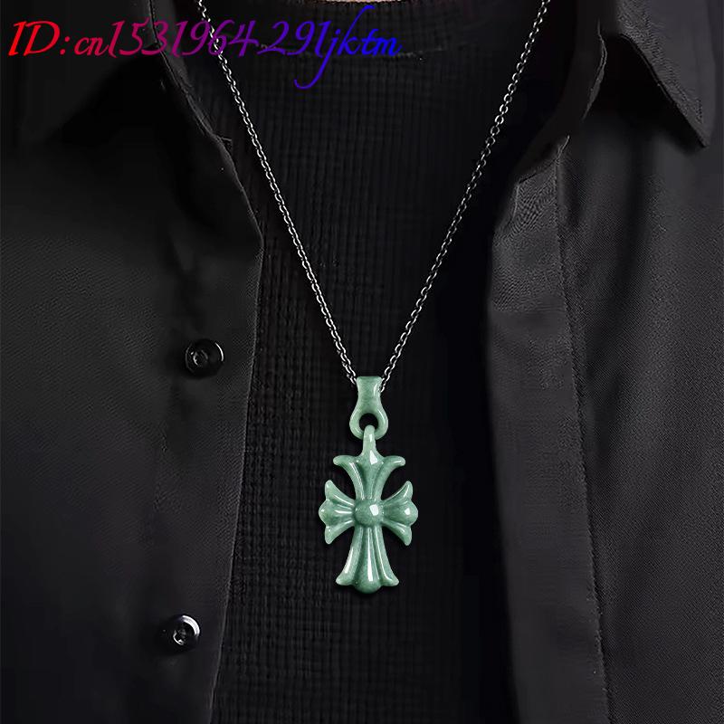 천연 버마산 경옥 십자가 펜던트 목걸이 주얼리 디자이너 - The Jewelry & Watches 리뷰 및 가격