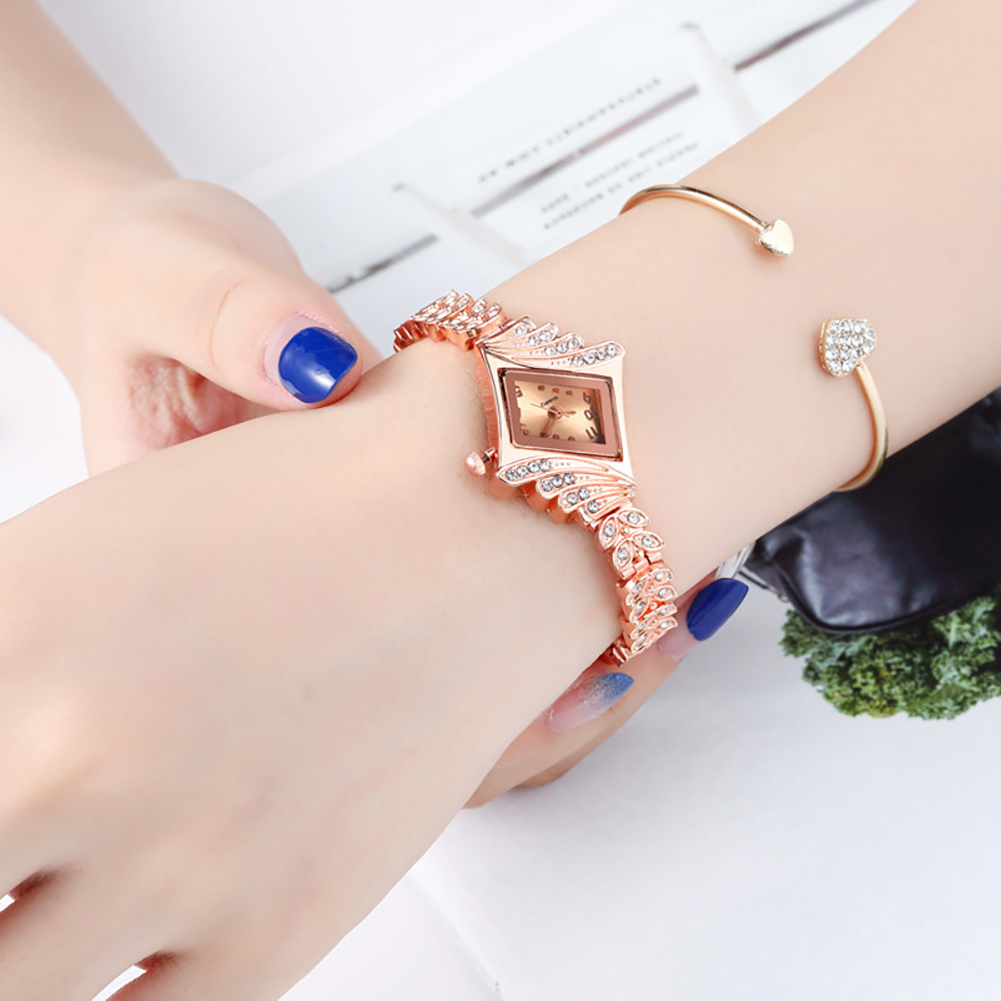 독특한 마름모 모양 다이아몬드 장식 패션 시계 슬림 스 - Unique Jewelry Watches 리뷰 및 가격