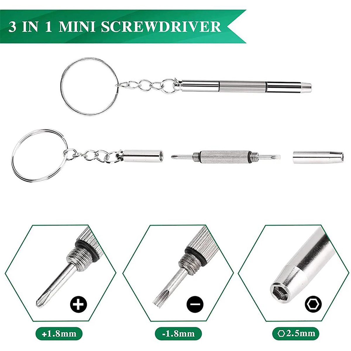 1/2/10pcs 미니 3 in1 스크루 드라이버 안경 - Watch Repair Tool Kit 리뷰 및 가격