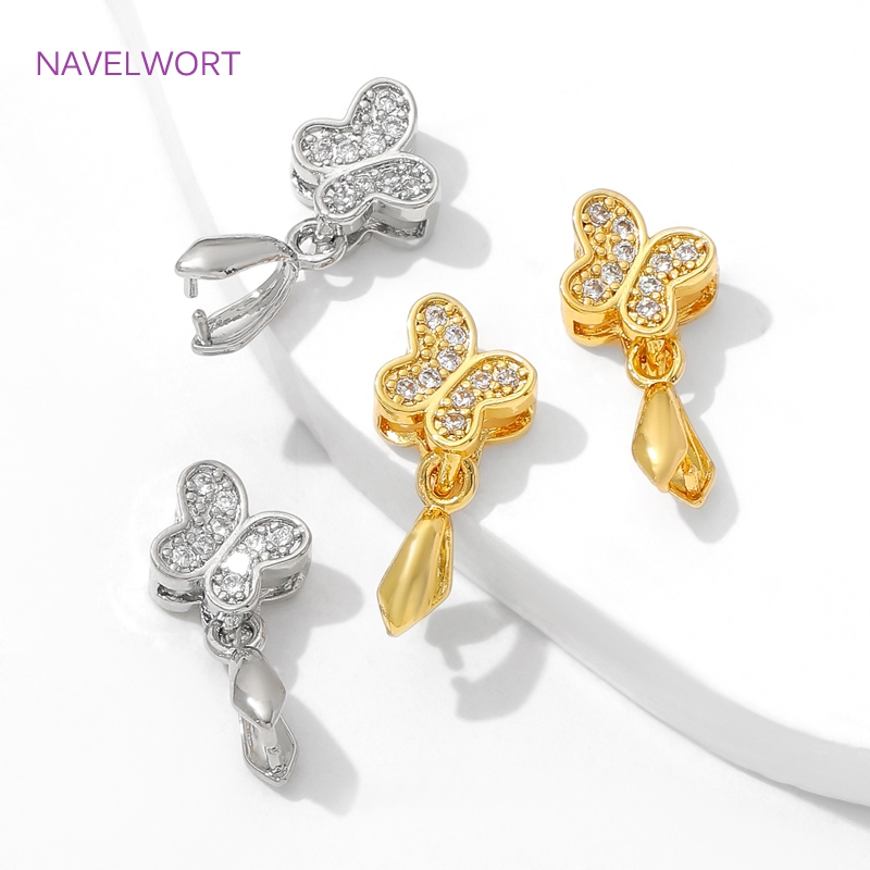 황동 핀치 Bails 18K 골드 도금 나비 펜던트 C - Butterfly Pendant Necklace 리뷰 및 가격